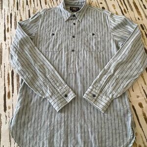 RRL long sleeve quarter button up